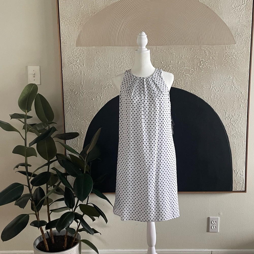 Alfani polka dot shift dress